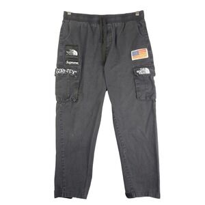 The North Face Supreme Gore-Tex Cargo Pants Black Kids XXL Expedition Patch